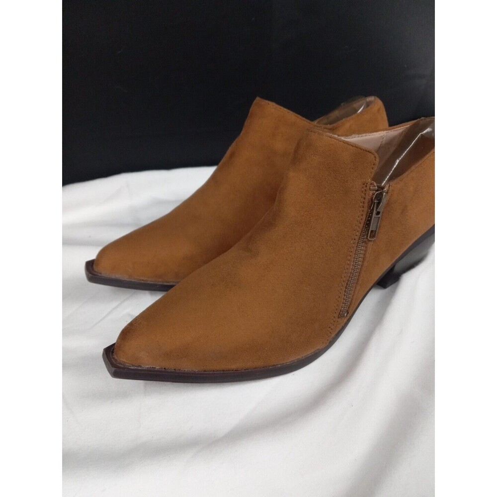 Penny Loves Kenny‎ Sync Brown Light Pad Footbed Faux Suede Ankle Bootie Size 9M